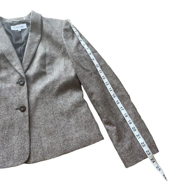 Calvin Klein Wool Blend Two-Button Blazer Size 8 NWOT - Picture 12 of 15